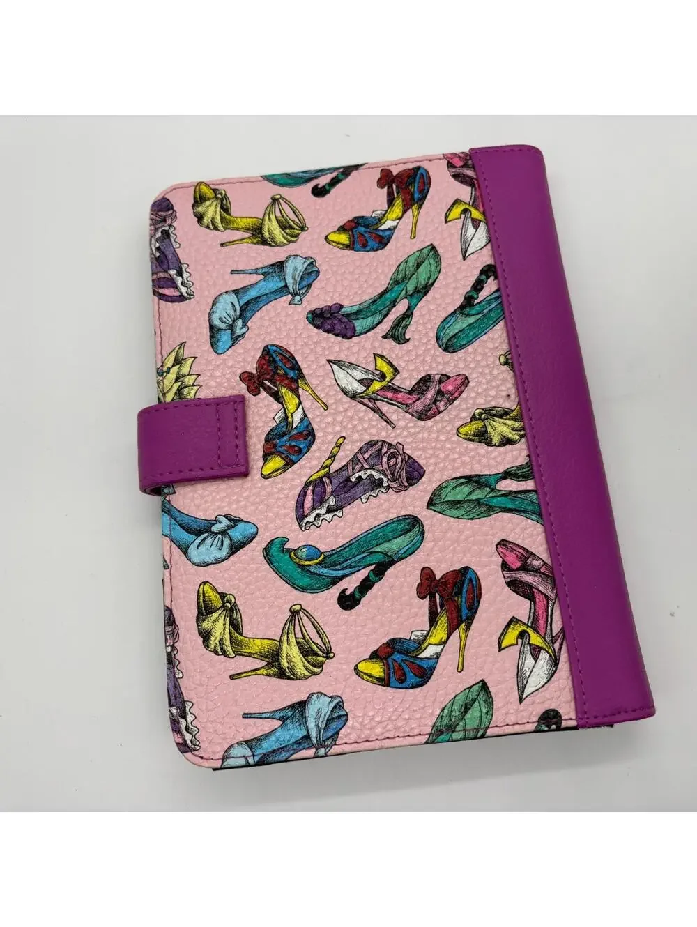 Disney Princess Shoe Collection Mini iPad Case Tablets Readers 8 1/4 x 5.5